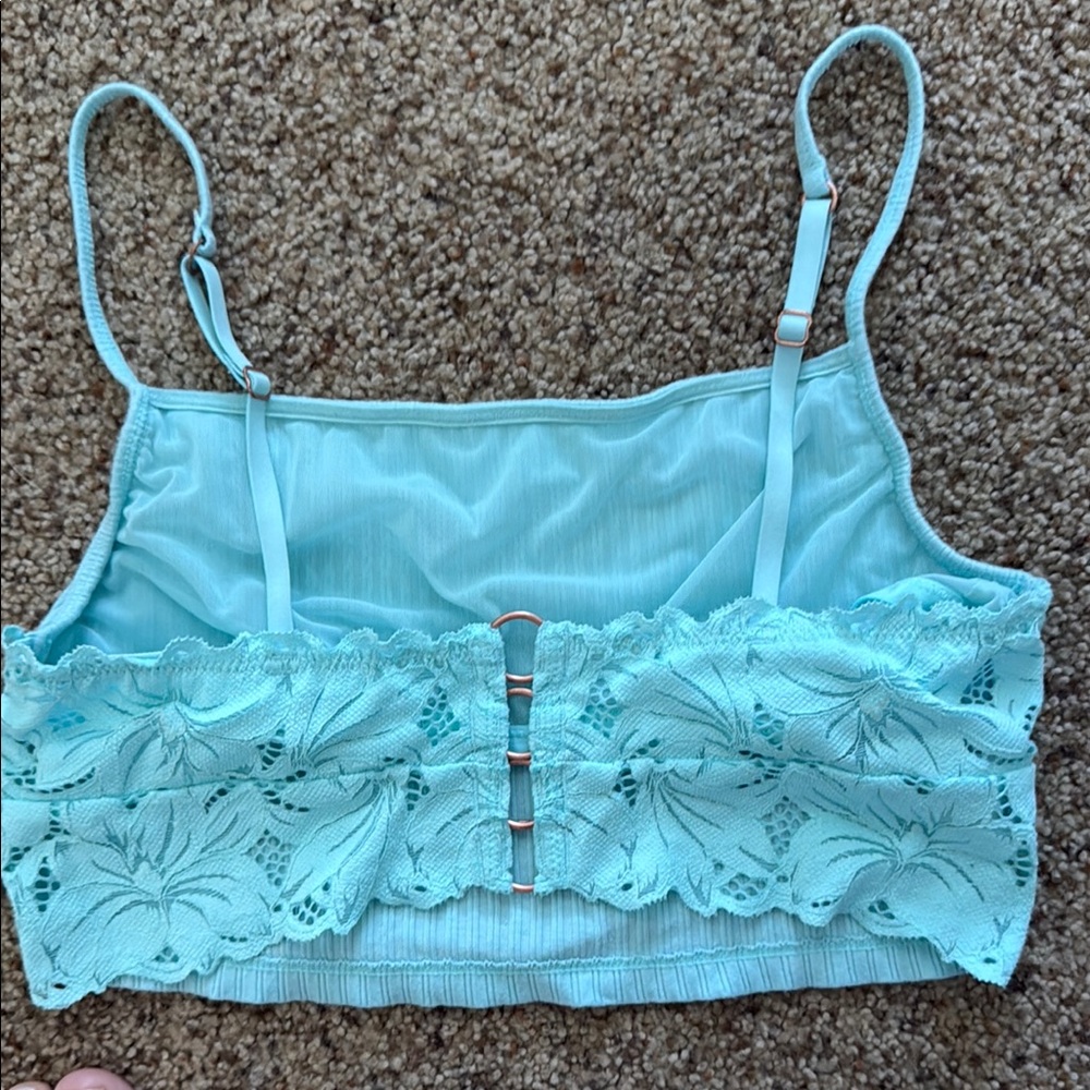 Aerie Aqua Lace Bralette